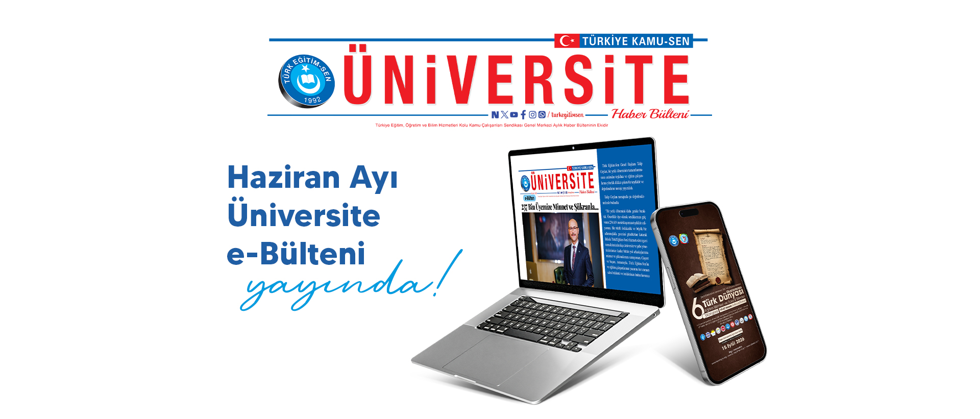 HAZİRAN AYI ÜNİVERSİTE E-BÜLTENİ YAYINDA